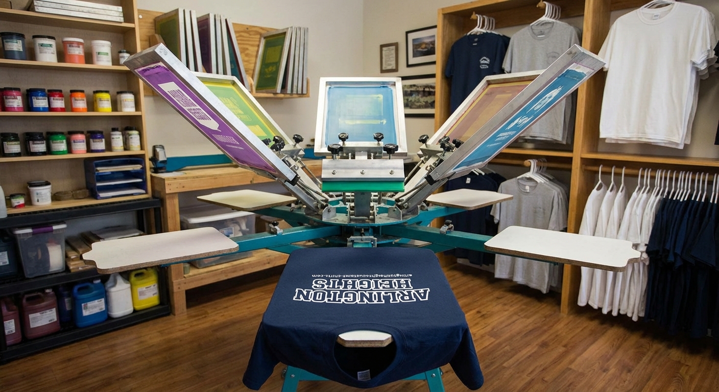 Screen printing shop serving Arlington Heights IL 60004 and Northwest Suburbs